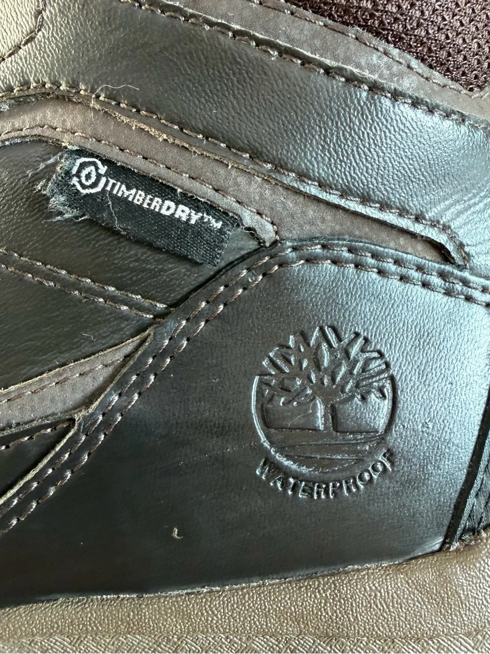 Timberland Hiking Boots Boys Size 6 Women’s 7.5/8 Brown Leather Outdoor Gorpcore